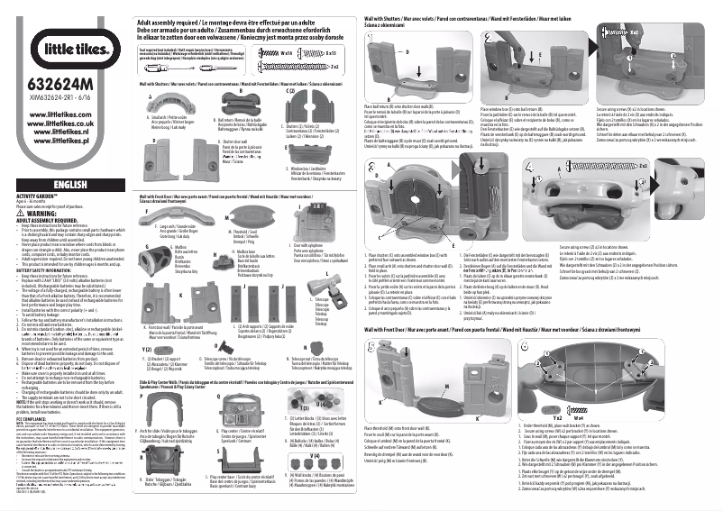 Page 1 de la notice Manuel utilisateur Little Tikes 632624M