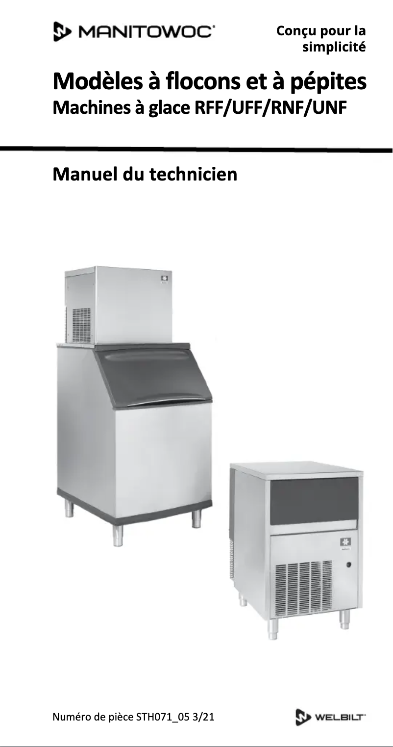 Page n°1 - Manuel utilisateur Manitowoc RFF1300