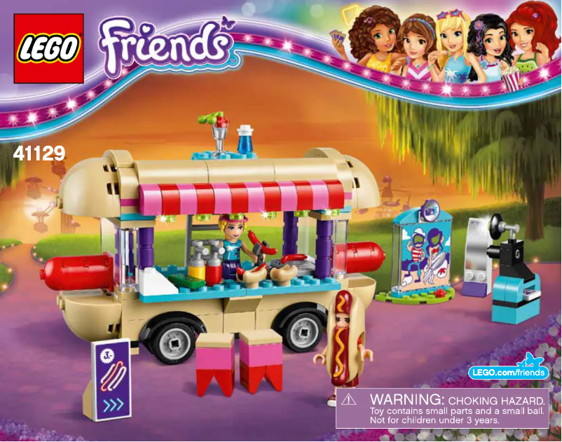 Page 1 de la notice Consignes visuelles Lego Friends 41129