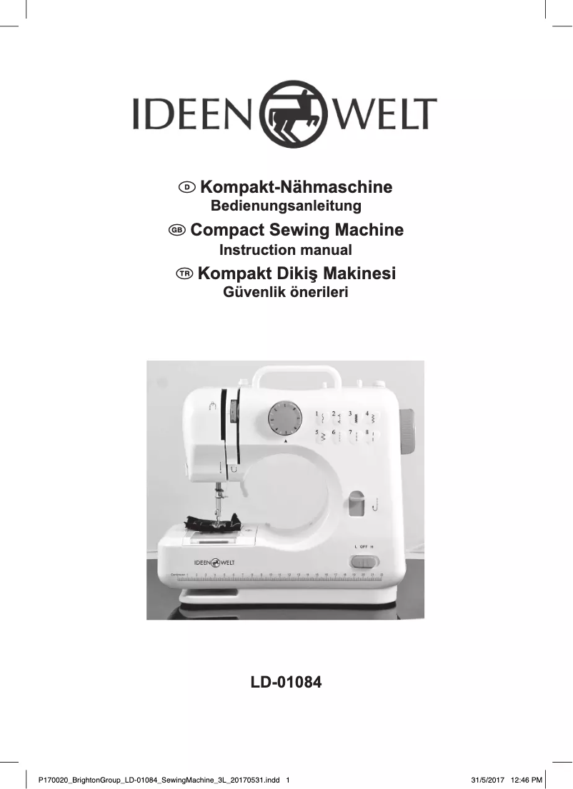 Page 1 de la notice Manuel utilisateur IdeenWelt LD-01084