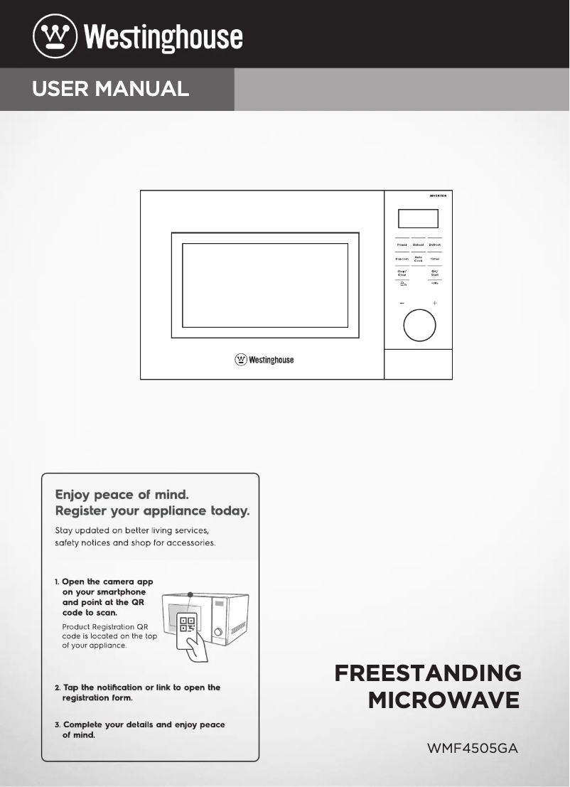 Image de la première page du manuel de l'appareil WMF4505GA