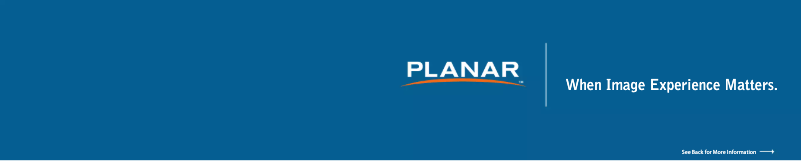 Page 1 de la notice Manuel utilisateur Planar LC1503R