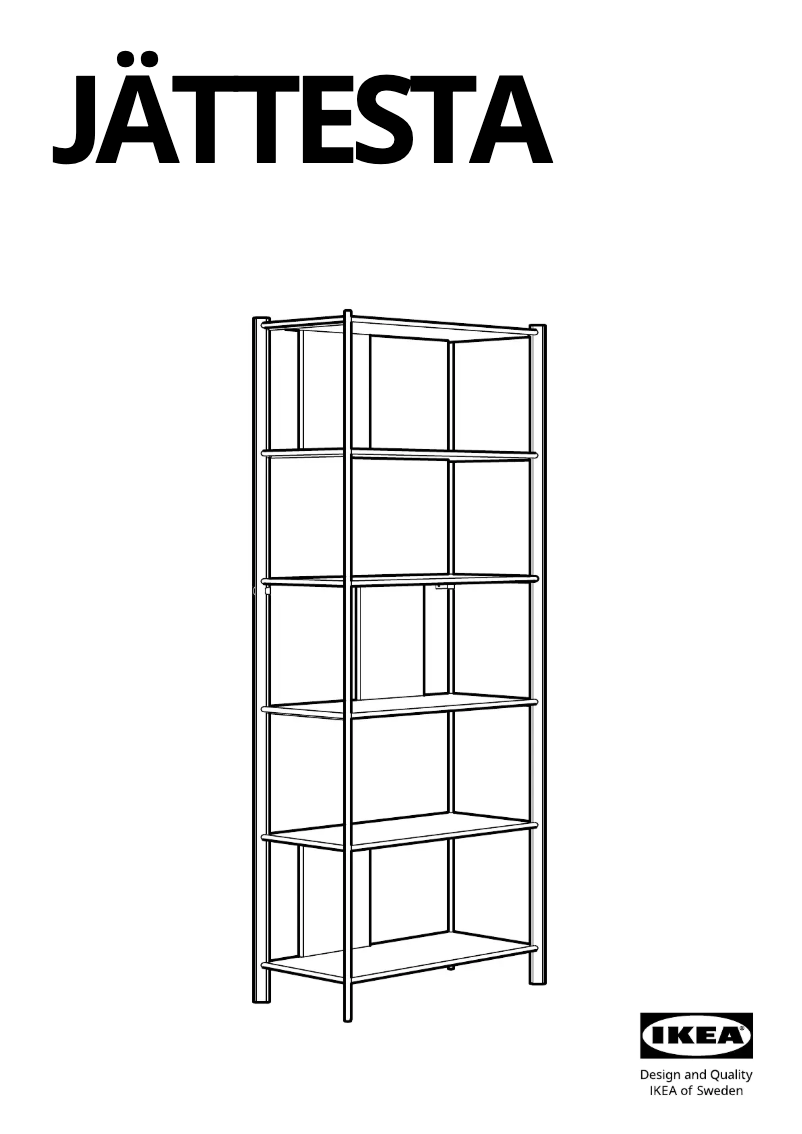 Página 1 del manual Manual de usuario Ikea JÄTTESTA 605.129.60