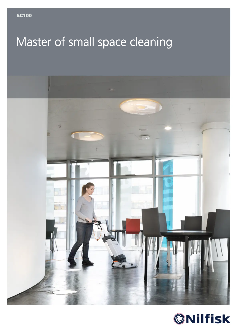 Page 1 de la notice Brochure Nilfisk SC100