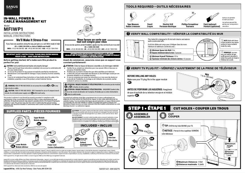 Image de la première page du manuel de l'appareil MFIWP1
