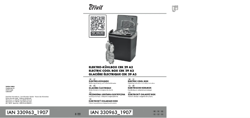 Page n°1 - Manuel utilisateur Crivit CEK 29 A3