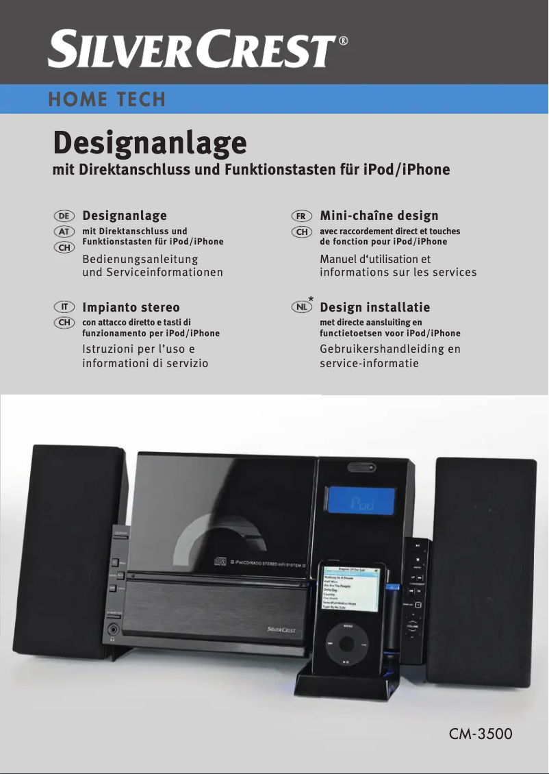 Página 1 del manual Manual de usuario SilverCrest CM-3500