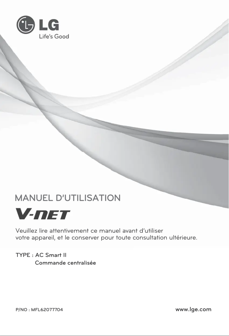 Image de la première page du manuel de l'appareil PQCSW320A1E