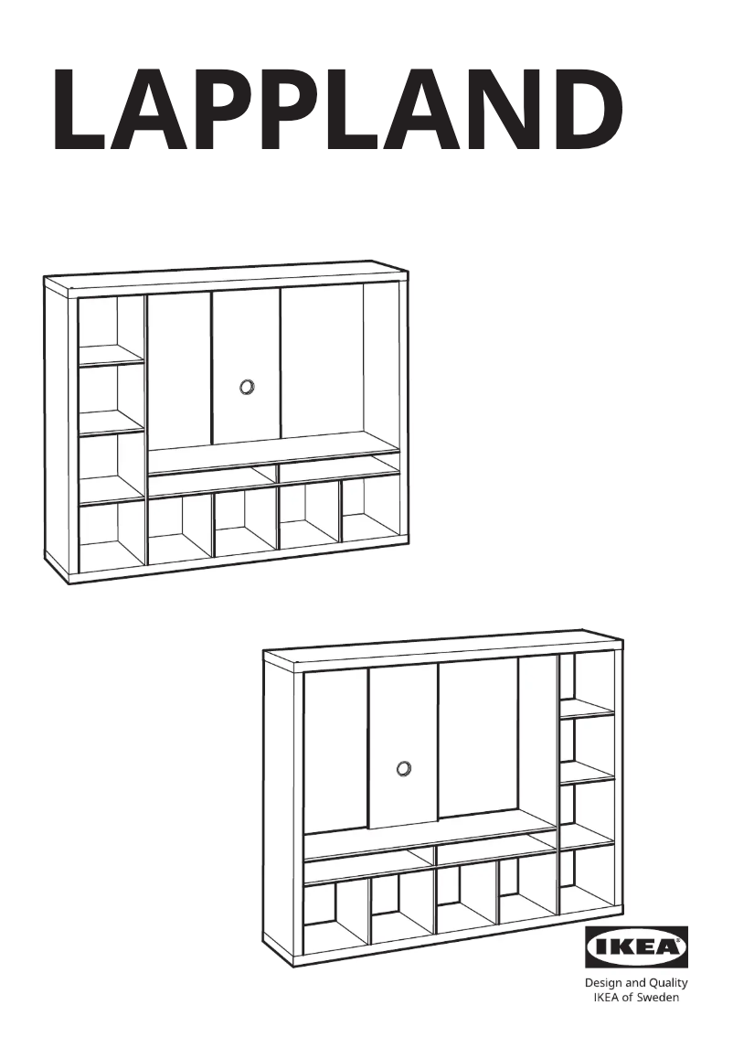 Page 1 de la notice Manuel utilisateur Ikea LAPPLAND 302.851.53