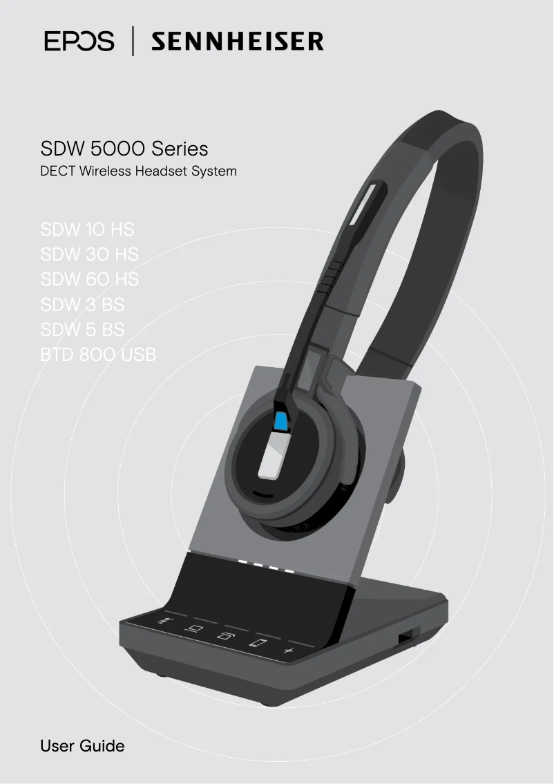Page n°1 - Manuel utilisateur Sennheiser SDW 5035