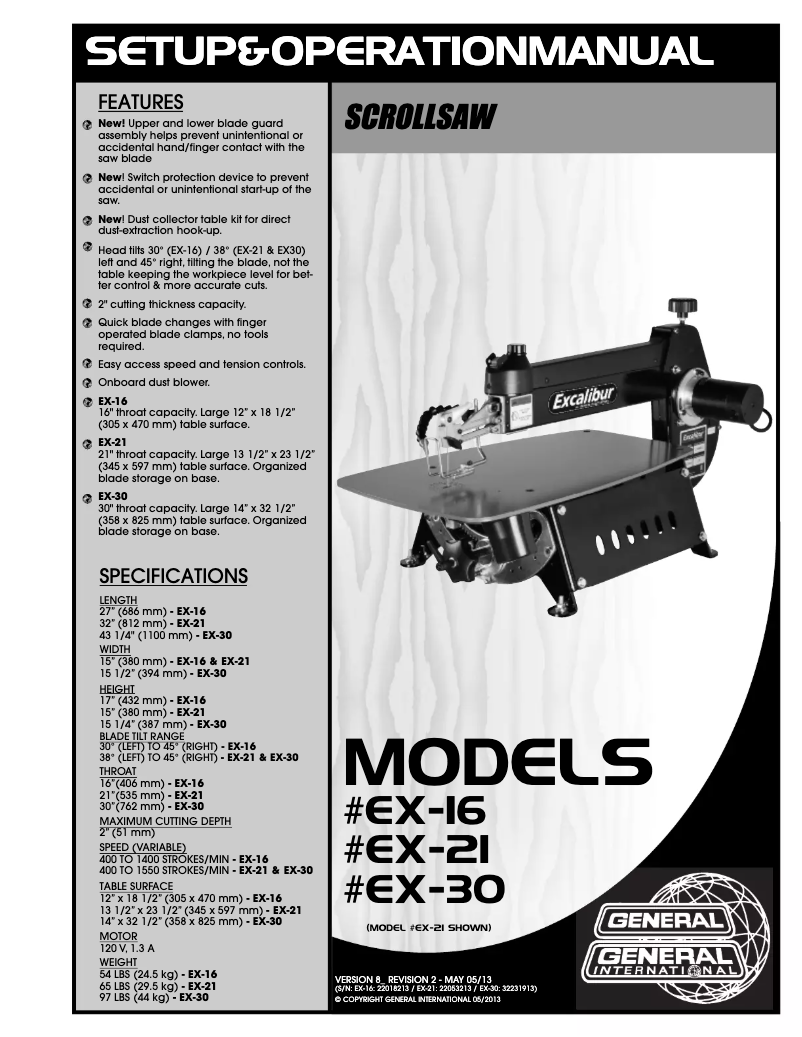 Página 1 del manual Manual de usuario Excalibur EX-21