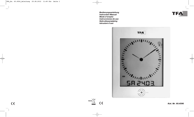Página 1 del manual Manual de usuario TFA 60.4506