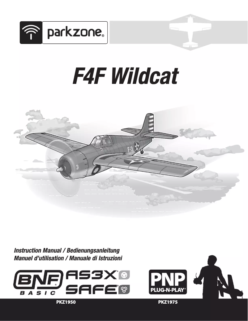 Page n°1 - Manuel utilisateur ParkZone F4F Wildcat