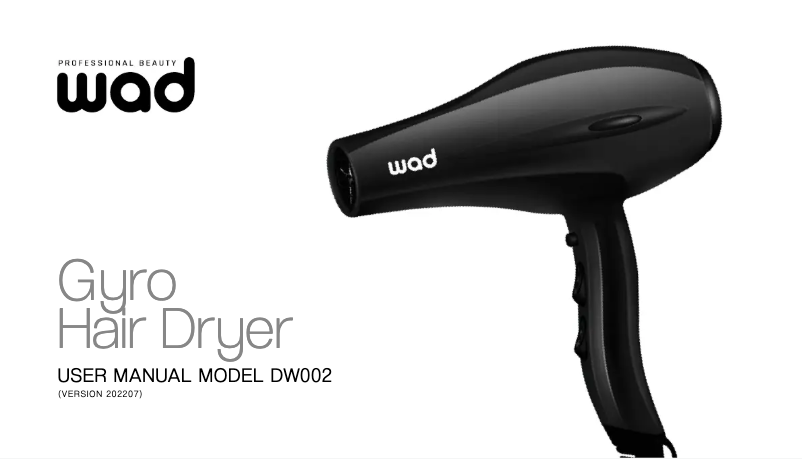 Page n°1 - Manuel utilisateur WAD Gyro