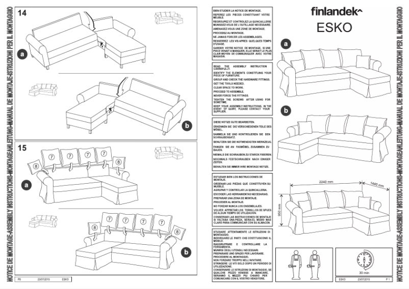 Página 1 del manual Manual de usuario Finlandek ESKO