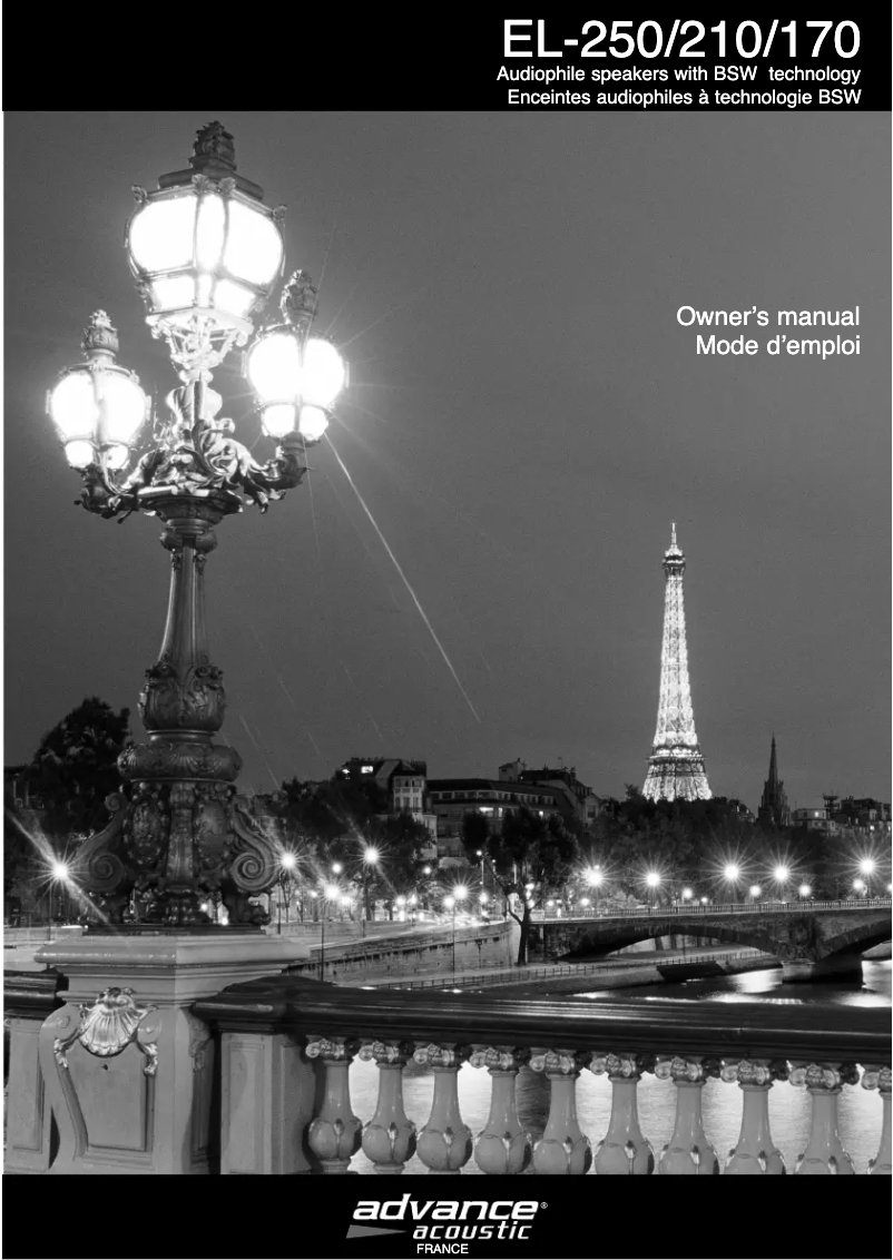 Image de la première page du manuel de l'appareil Elysee EL 250