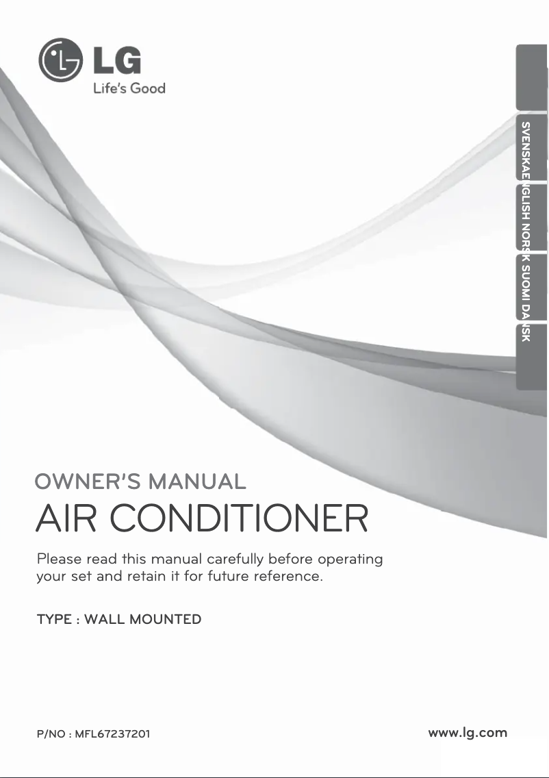 Page 1 de la notice Manuel utilisateur LG CA09AWR