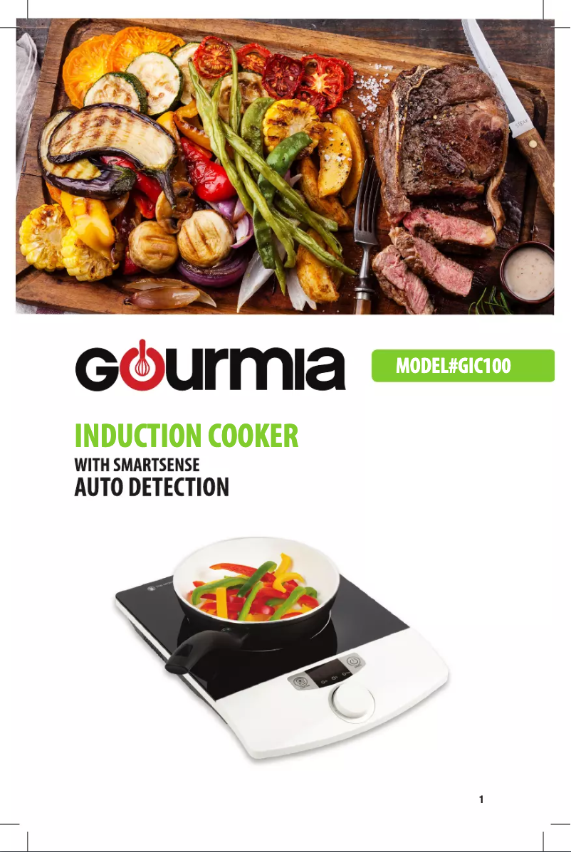 Page 1 de la notice Manuel utilisateur Gourmia GIC100