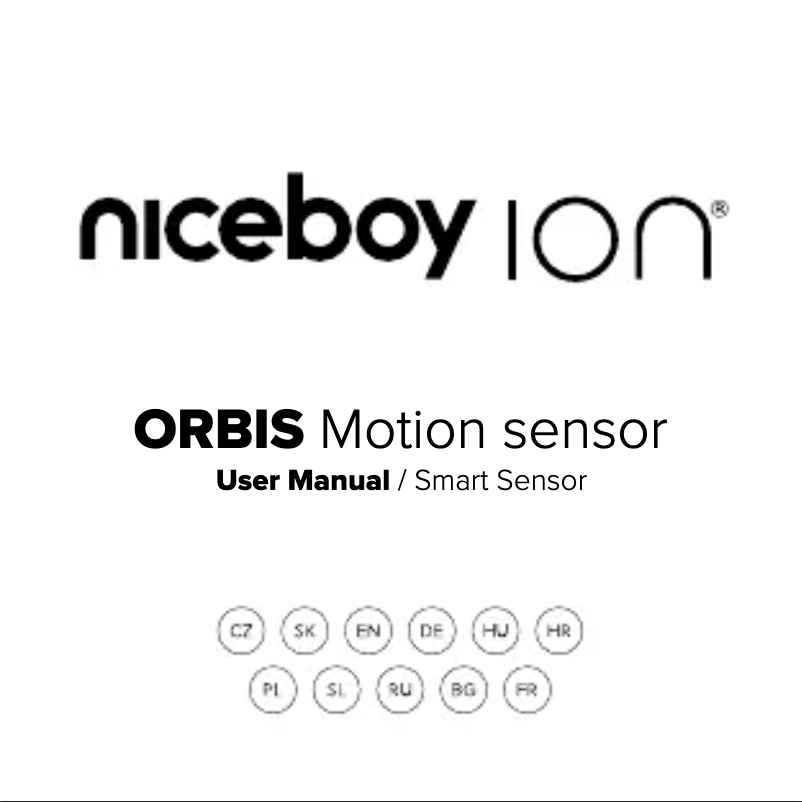 Image de la première page du manuel de l'appareil ION ORBIS Motion Sensor