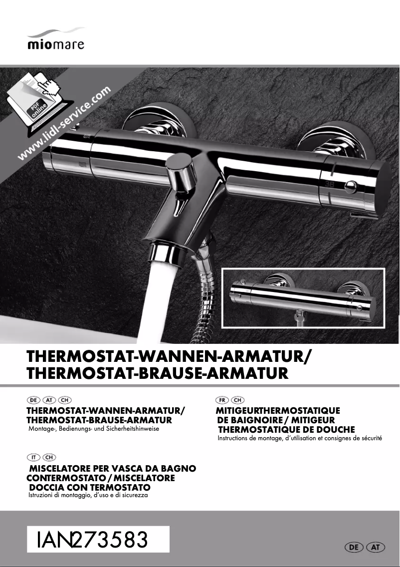 Page n°1 - Manuel utilisateur Miomare IAN 273583