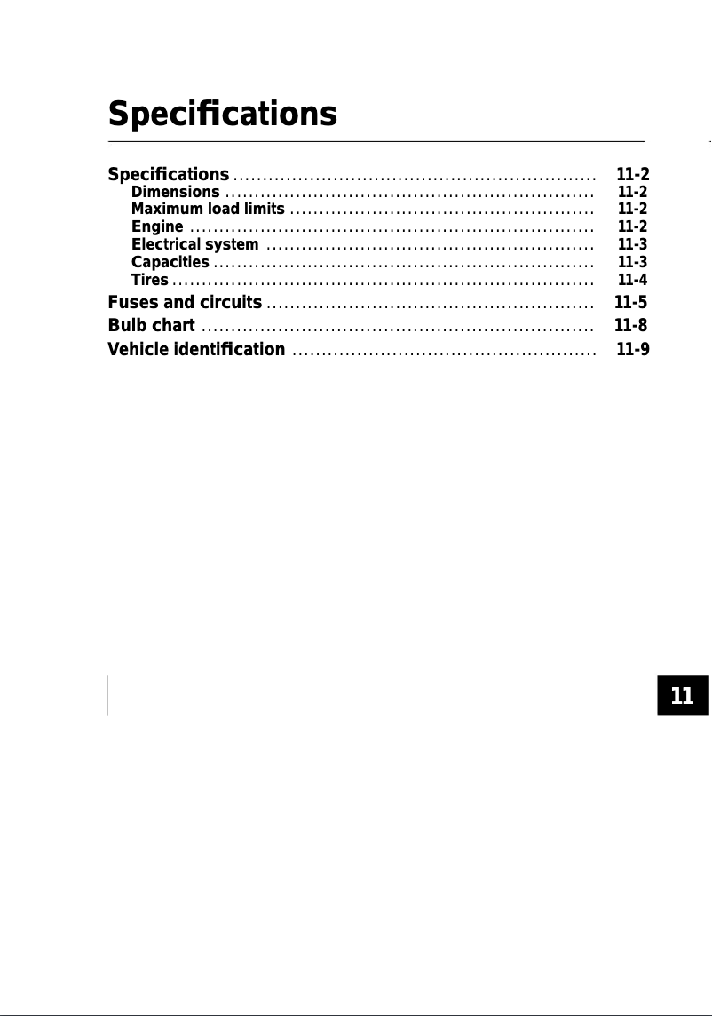 Image de la première page du manuel de l'appareil Impreza (2001)