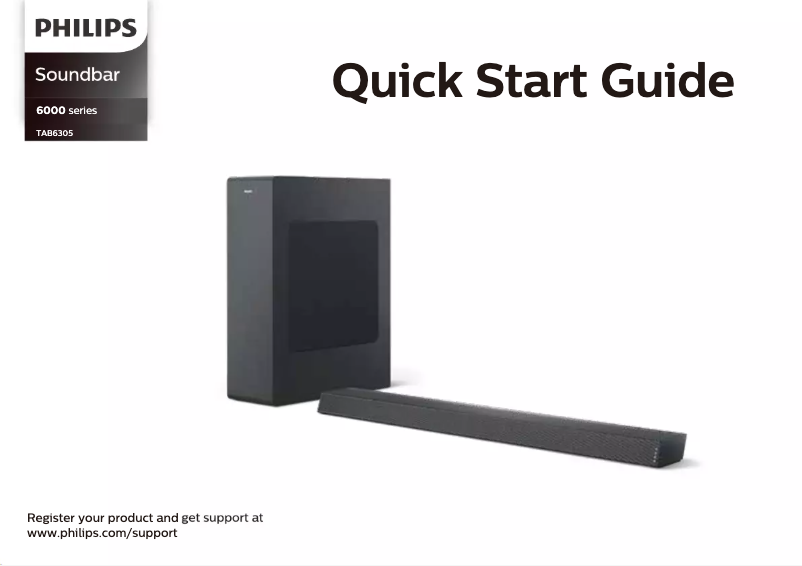 Page n°1 - Guide de démarrage rapide Philips TAB6305