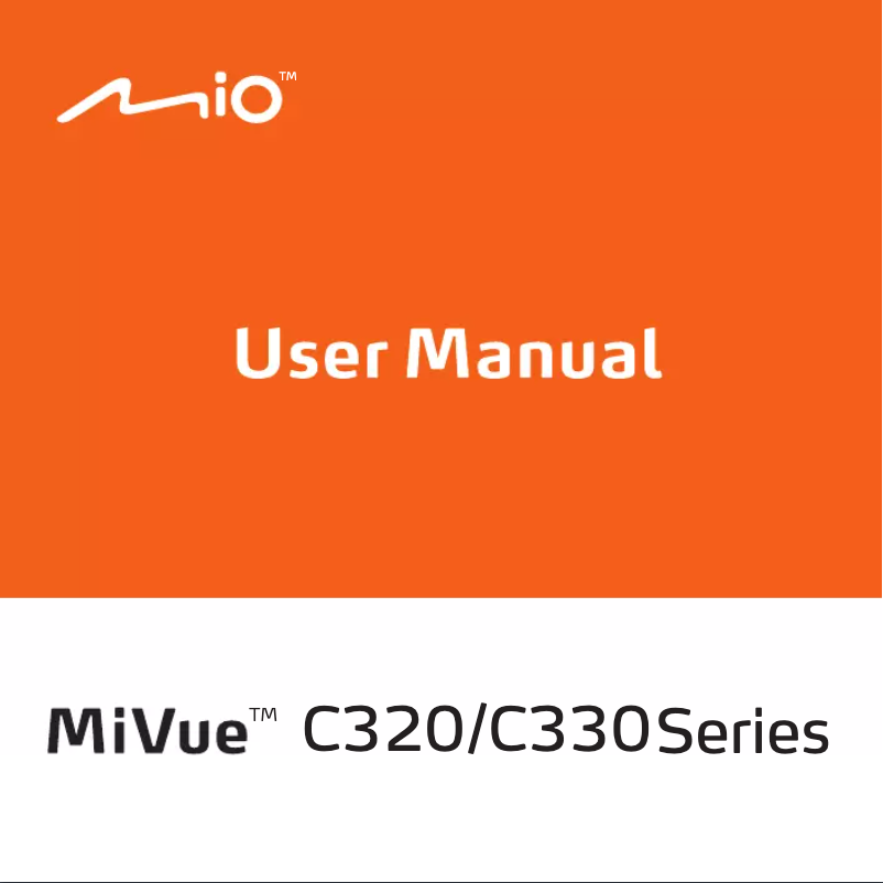 Image de la première page du manuel de l'appareil MiVue C320