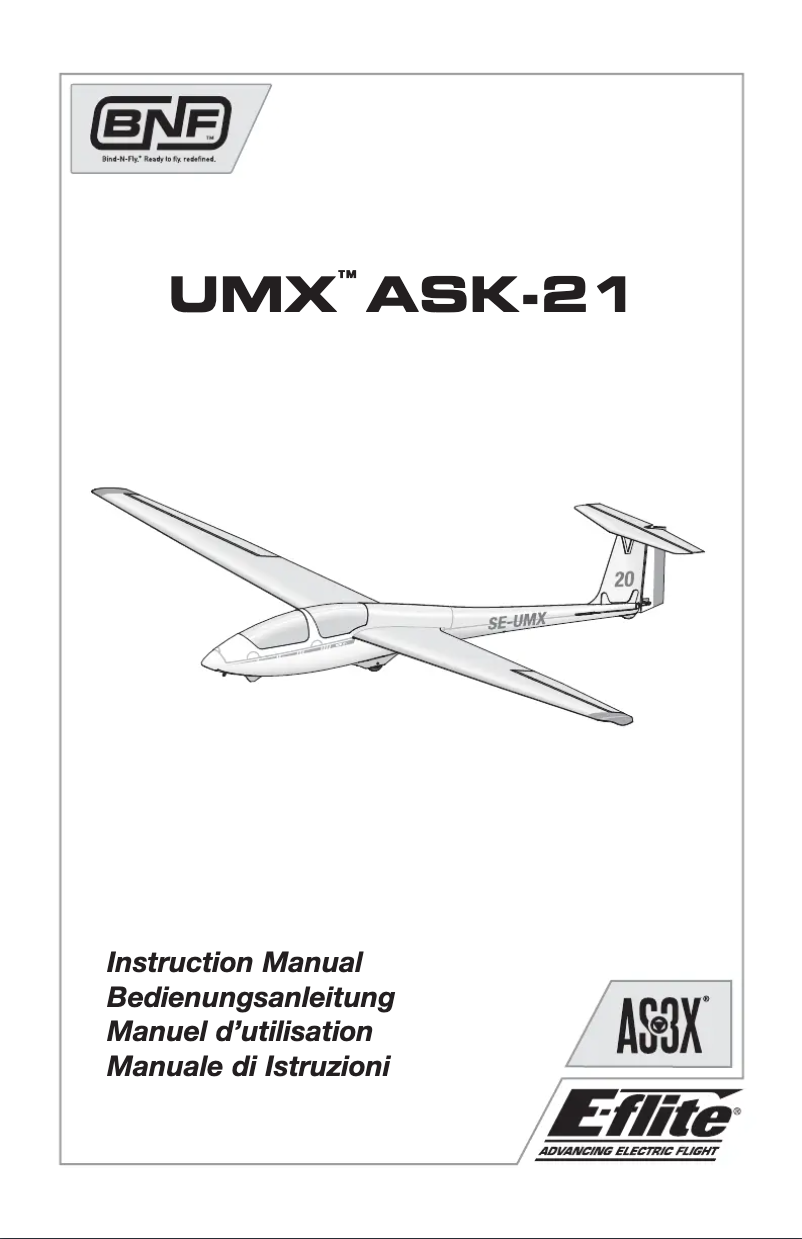 Page 1 de la notice Manuel utilisateur E-flite EFLU1280