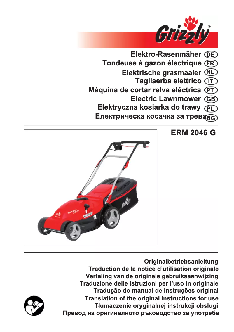 Page n°1 - Manuel utilisateur Grizzly ERM 2046 G
