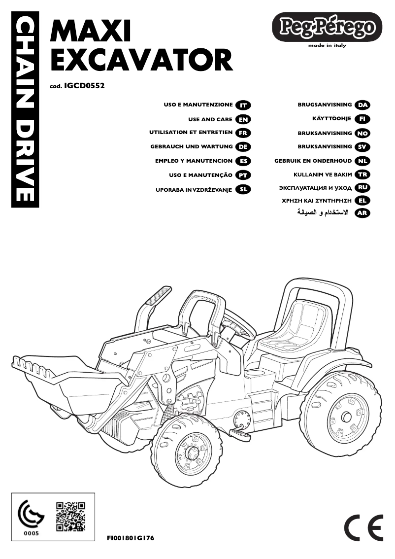 Image de la première page du manuel de l'appareil Maxi Excavator