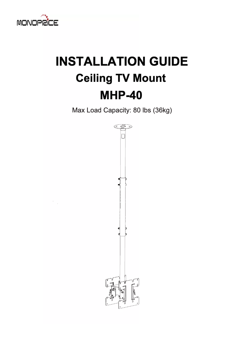 Page n°1 - Manuel utilisateur Monoprice 6530