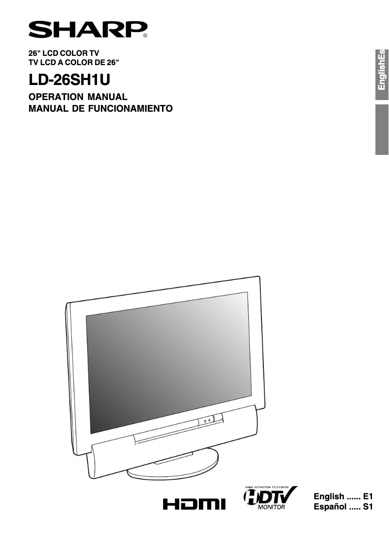 Image de la première page du manuel de l'appareil LD-26SH1U