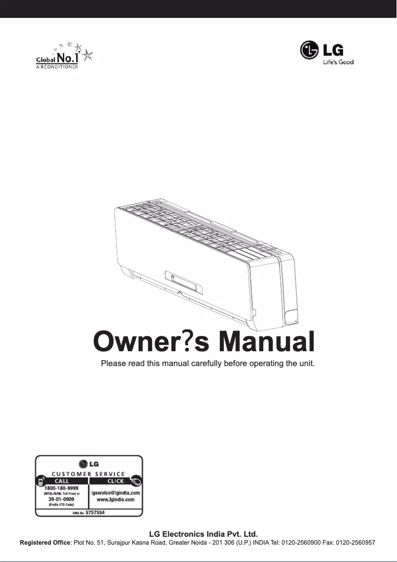 Page n°1 - Manuel utilisateur LG LSA5LP3AF6