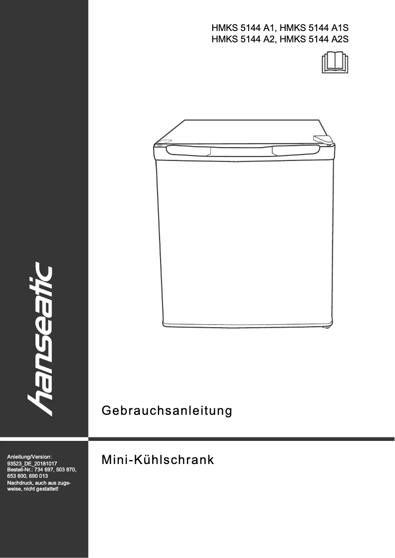 Image de la première page du manuel de l'appareil HMKS5144A2