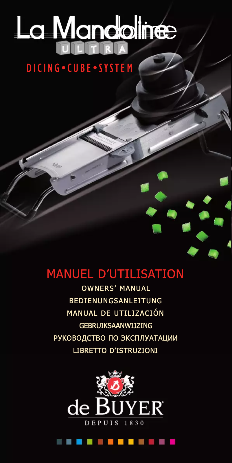Page 1 de la notice Manuel utilisateur de Buyer La Mandoline Ultra