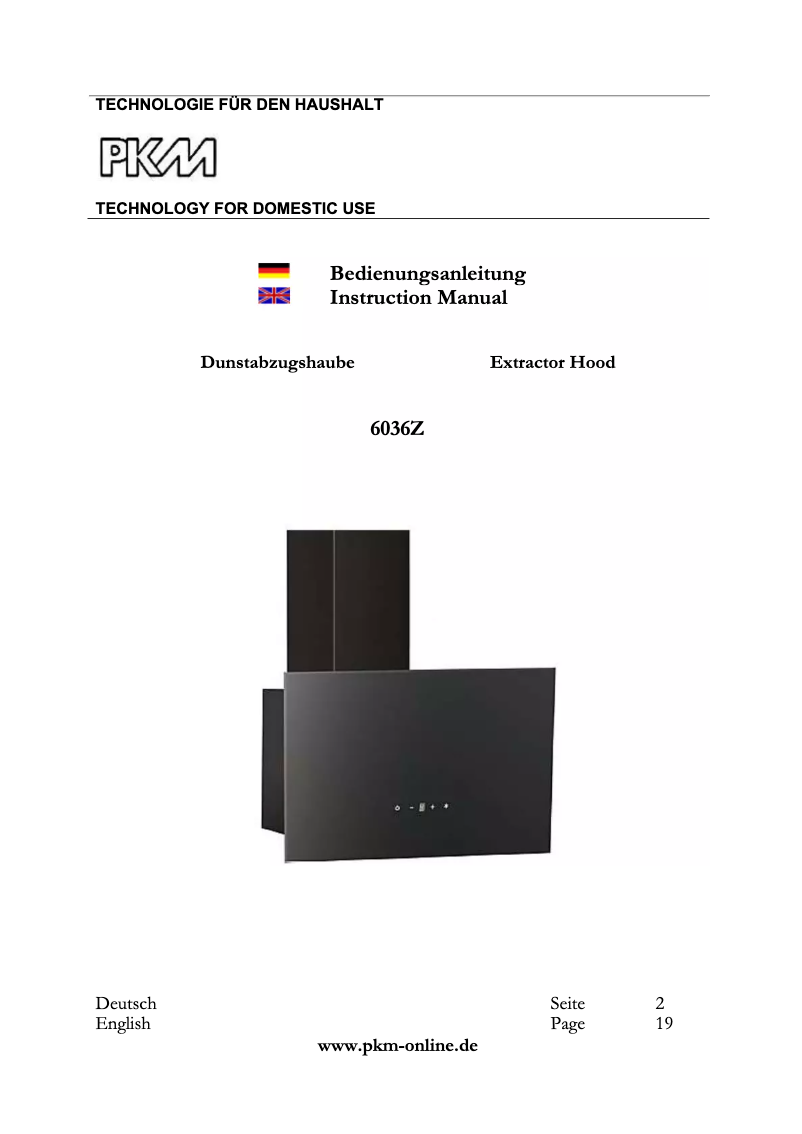 Image de la première page du manuel de l'appareil 6036Z