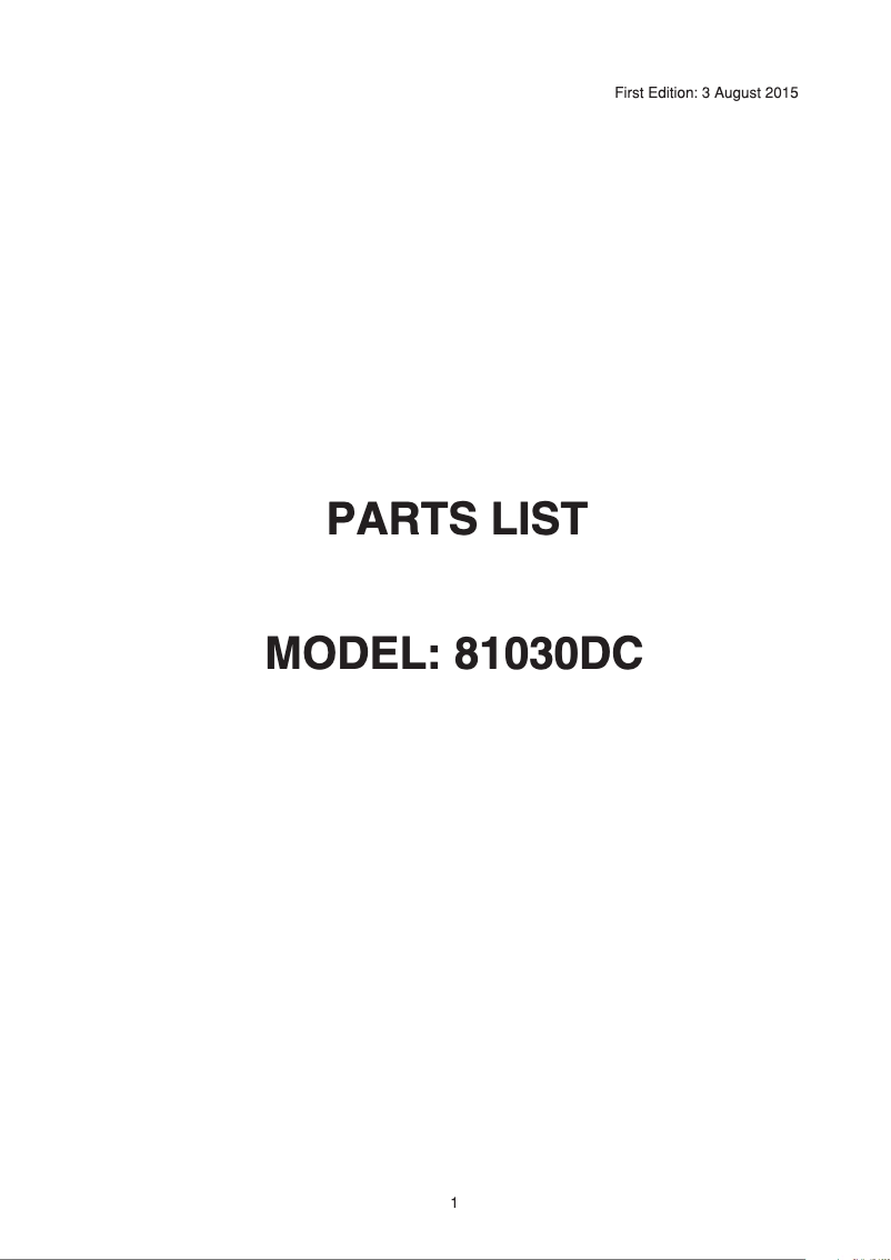 Page 1 de la notice Fiche technique Janome MOD-30