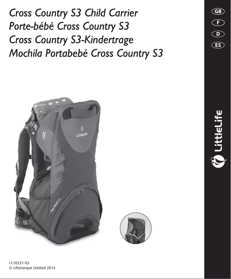 Página 1 del manual Manual de usuario Littlelife Cross Country S4