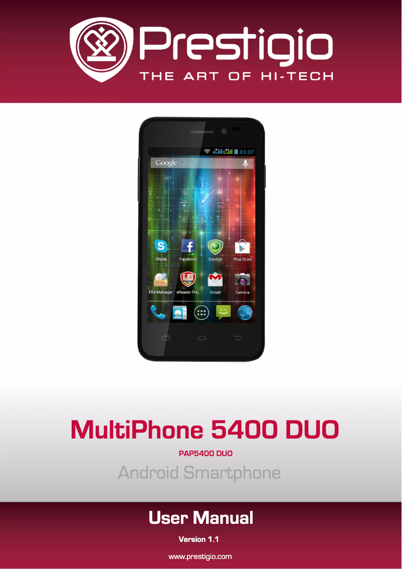 Image de la première page du manuel de l'appareil MultiPhone 5400 Duo