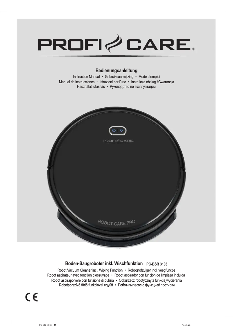 Image de la première page du manuel de l'appareil PC-BSR 3108