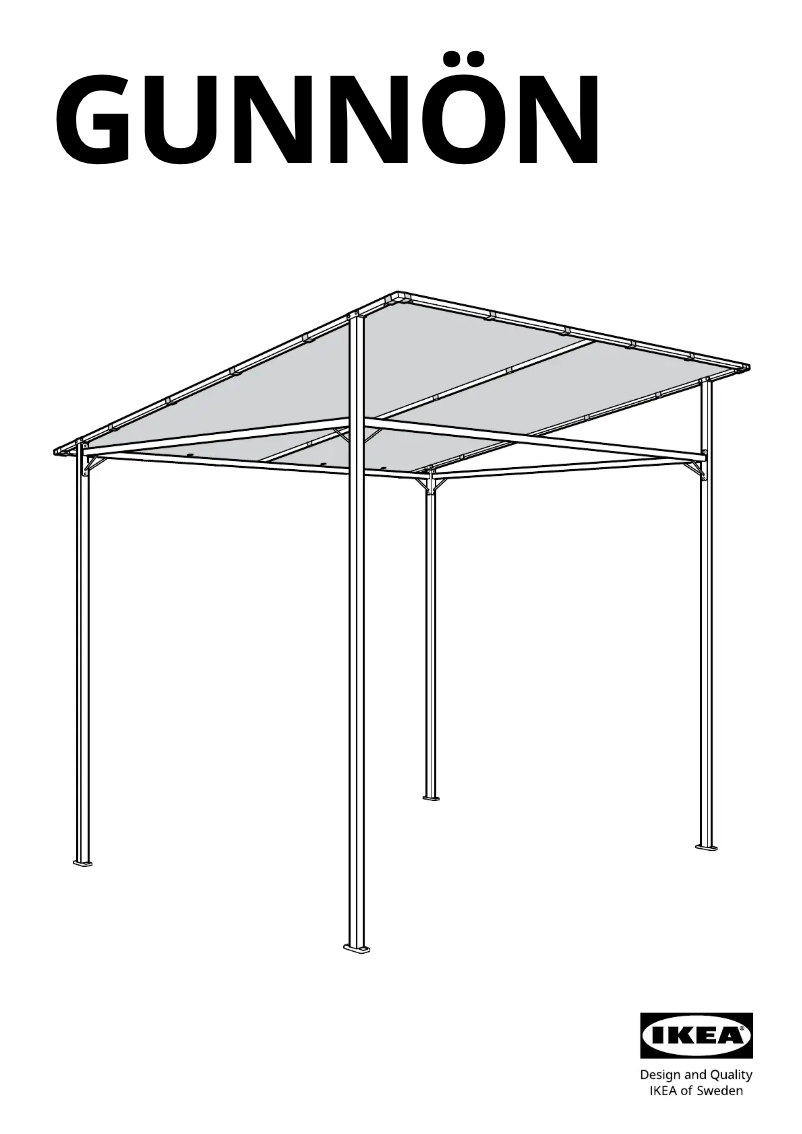 Image de la première page du manuel de l'appareil GUNNÖN 904.806.27