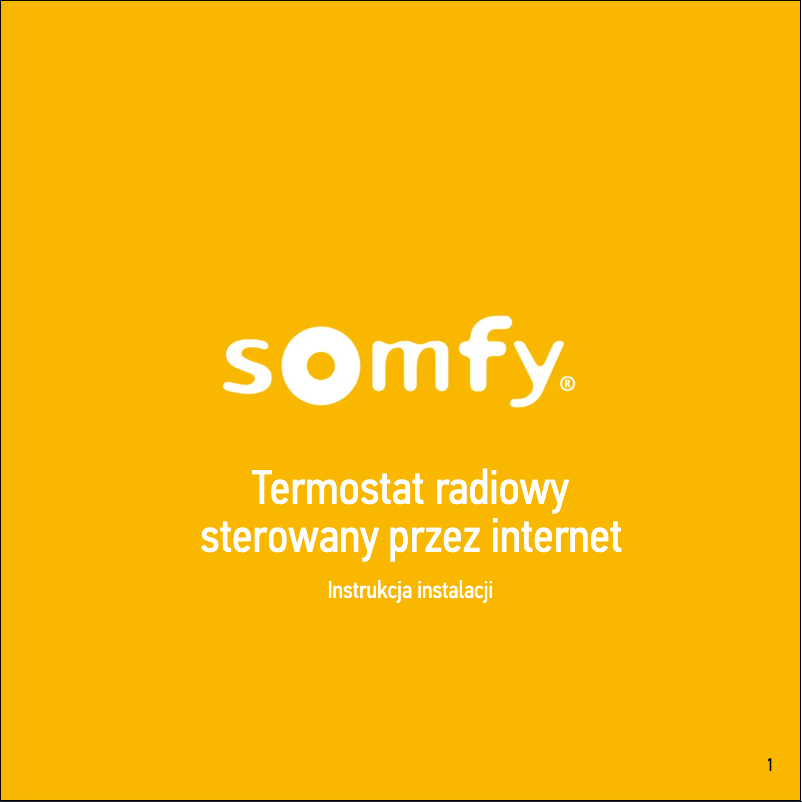 Page 1 de la notice Manuel utilisateur Somfy Smart V2