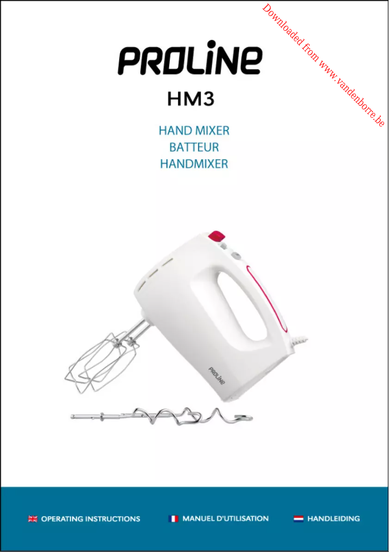 Page 1 de la notice Manuel utilisateur Proline HM3
