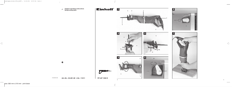 Image de la première page du manuel de l'appareil RT-AP 1050 E