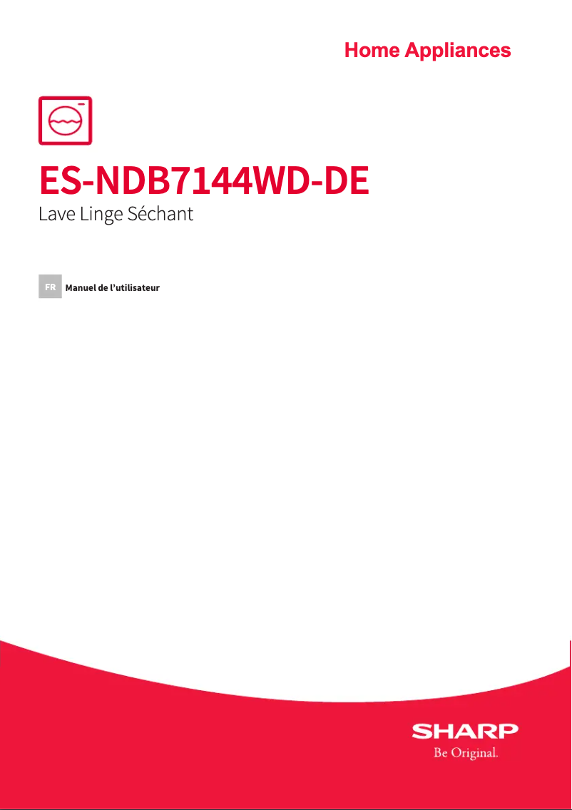 Page n°1 - Manuel utilisateur Sharp ES-NDB7144WD-DE