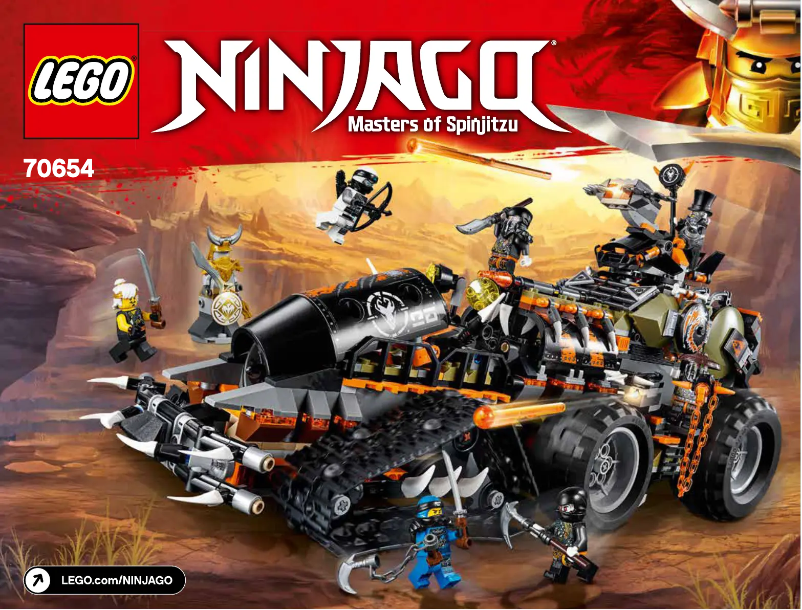 Page 1 of the manual User Manual Lego Ninjago 70654