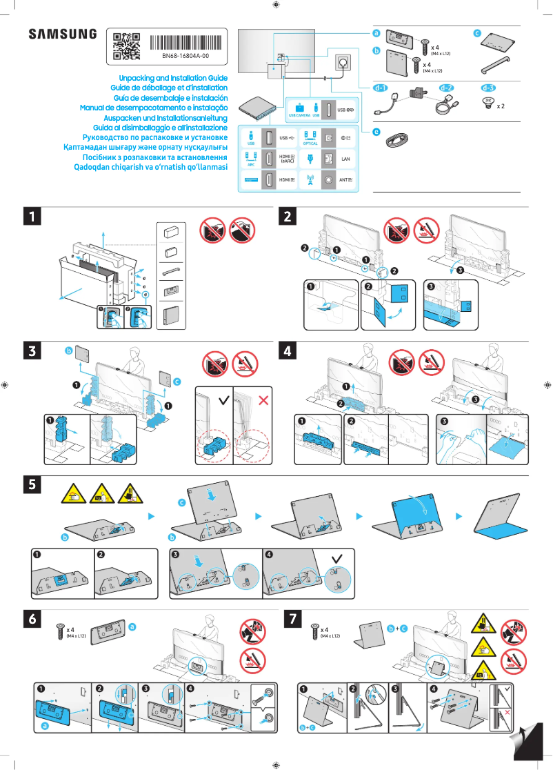 Image de la première page du manuel de l'appareil QE98QN990CU