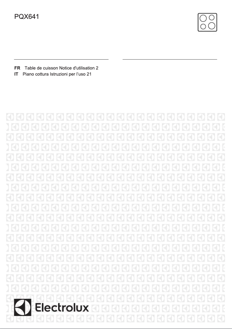 Image de la première page du manuel de l'appareil PQX641UV