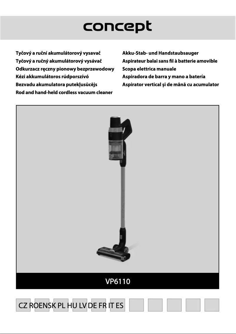 Image de la première page du manuel de l'appareil Iconic VP6110