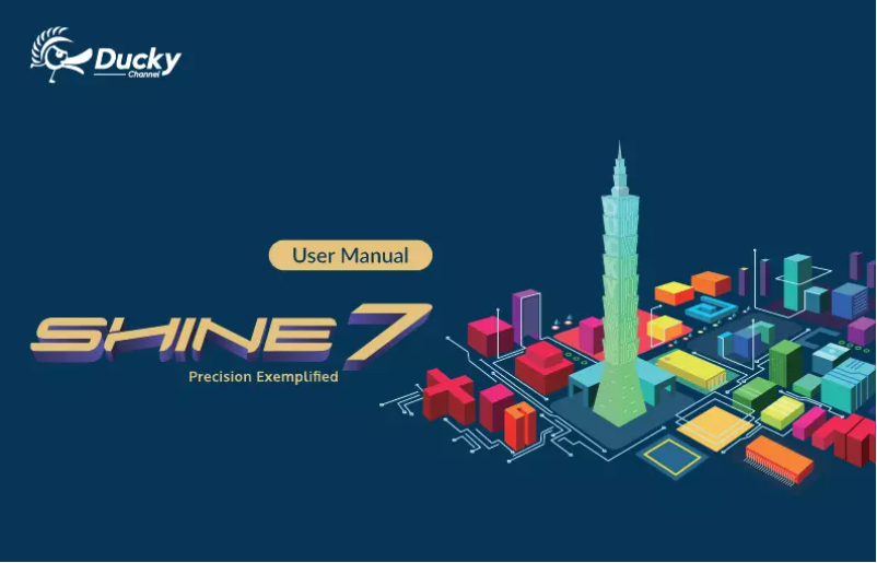 Page 1 de la notice Manuel utilisateur Ducky Shine 7